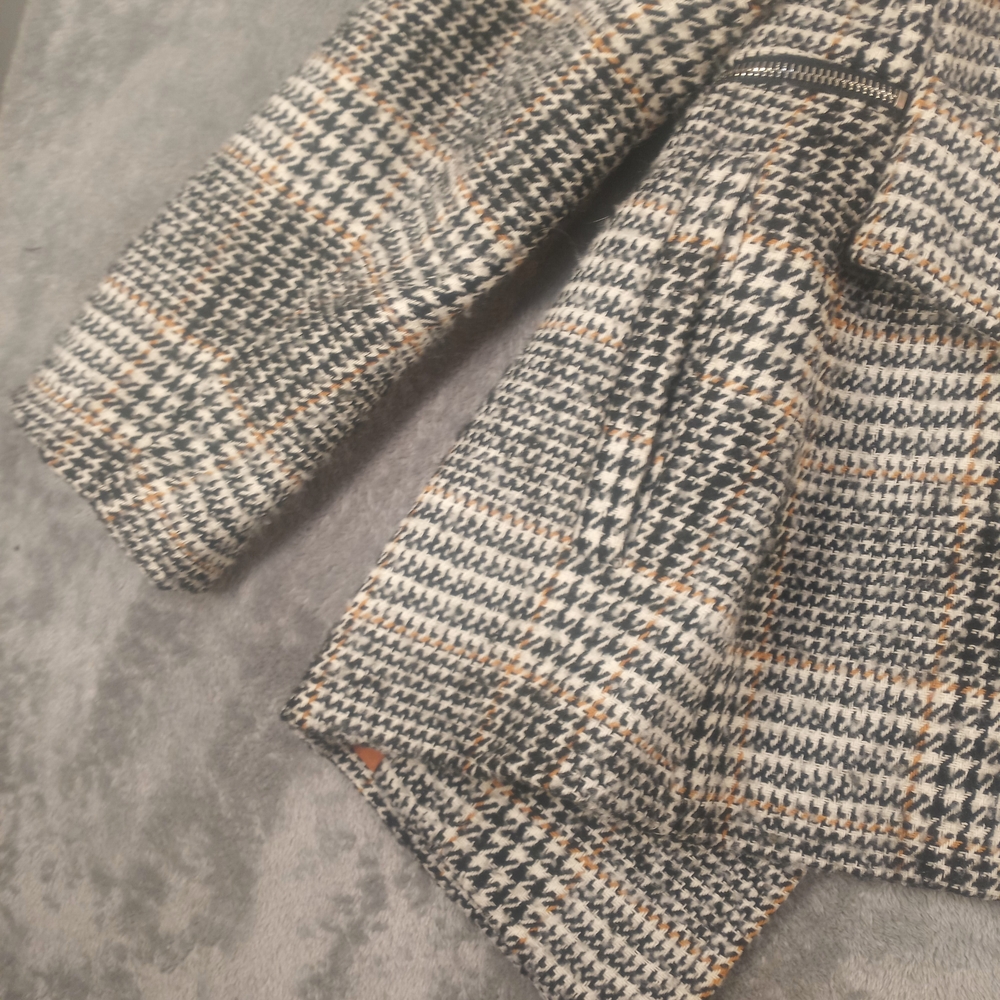 Maralyn & Me Double Breasted Jacket Pea Coat Size XS  Brand Retro Plaid Academia - Picture 10 of 16